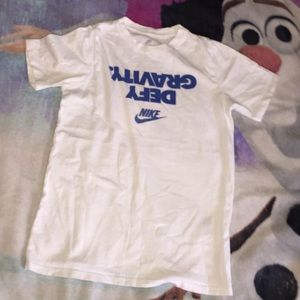 White defy gravity Nike t-shirt